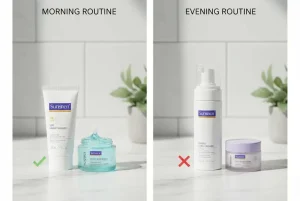 Morning vs Evening Skincare Routine