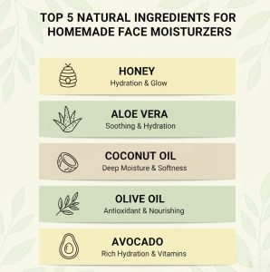 Natural ingridiant for Face Moisturiser